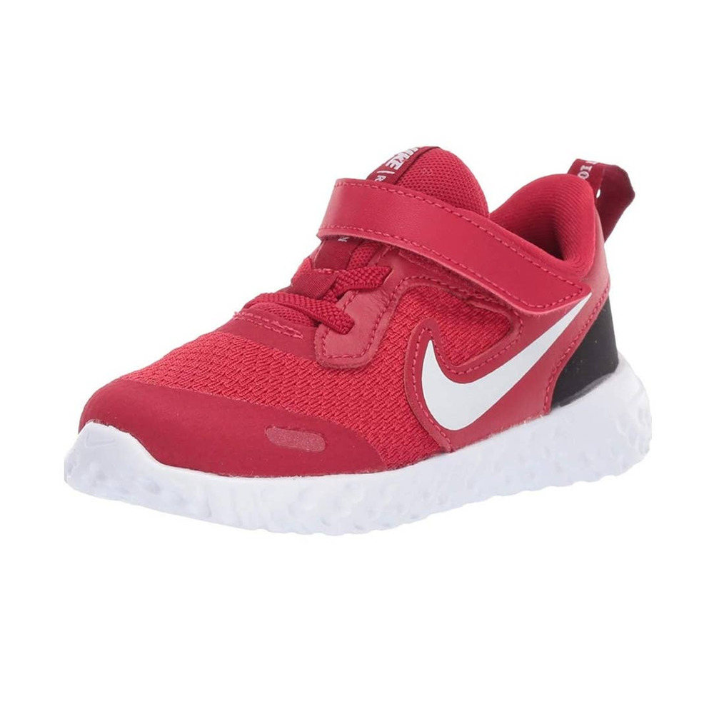 Nike Unisex-Child Red Size 4C Revolution 5 Pre School Running Shoe